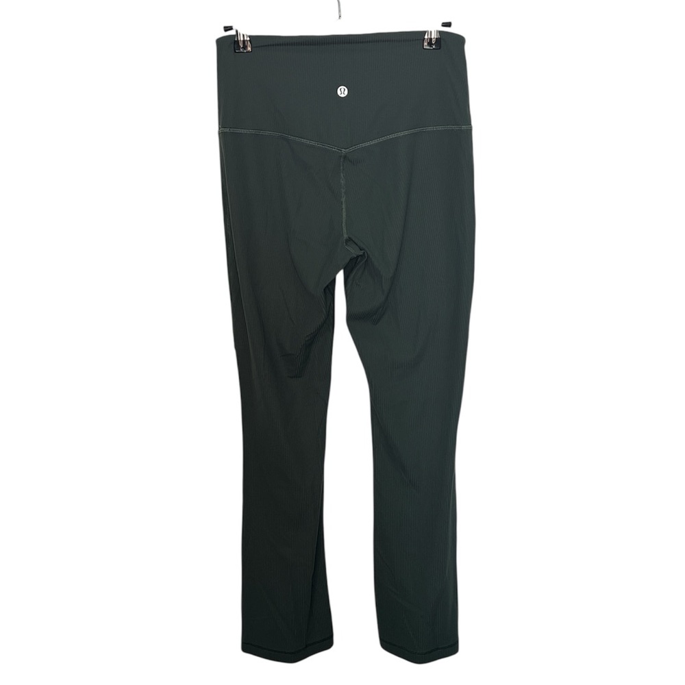 Lululemon Align Ribbed Mini-Flared Pant *Extra Short | Dark Forest Size: 8 - Picture 5 of 6